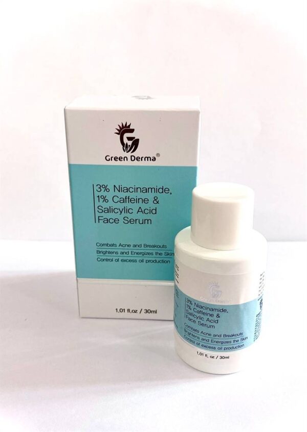 Niacinamide 3% , 1% Caffeine & Salicylic Acid Face Serum - Image 2
