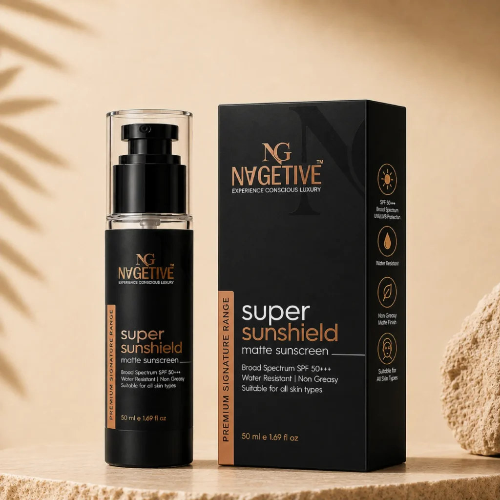 NAGETIVE Super Sunshield Matt Sunscreen with advance SPF 50++